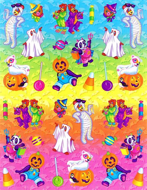 Vintage Lisa Frank Sticker Sheet Halloween By Collectorswarehouse