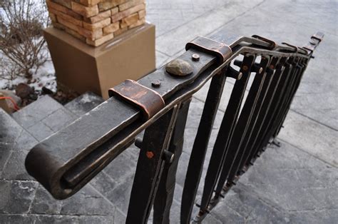 Hand Forged Railing Custom Handrail Wrought Iron Railing Artistic