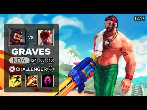 Graves Vs Lee Sin Jungle KR Challenger Patch 12 17 Season 12 YouTube