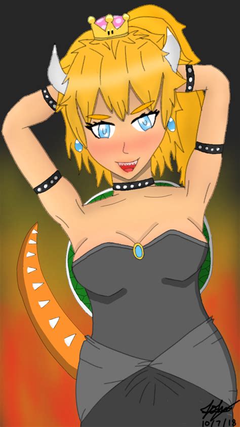 Sexy Fiery Bowsette Bowsette Know Your Meme