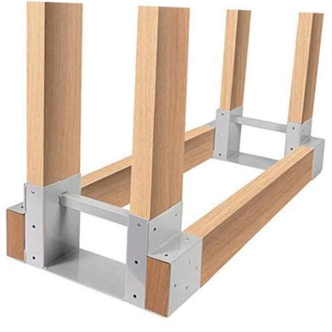 Firewood Rack Outdoor Bracket Kit With Wood Screws Wood Storage Medium