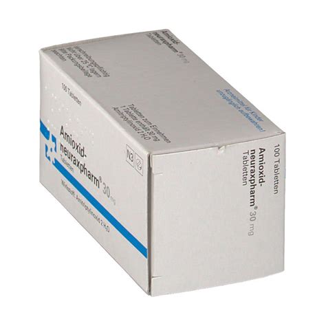 Amioxid Neuraxpharm 30 Mg 100 St Mit Dem E Rezept Kaufen Shop Apotheke