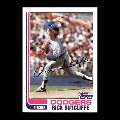 Rick Sutcliffe Topps Los Angeles Dodgers R G Ebay