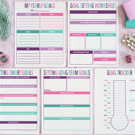 5+ Free Printable Goal Setting Worksheets that Get Results