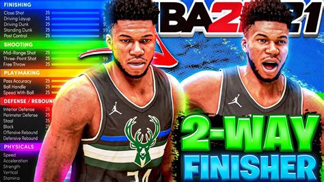 BEST RARE 2 WAY FINISHER BUILD IN NBA 2K21 NEXT GEN BEST GIANNIS