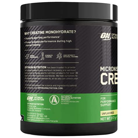 Optimum Nutrition Creatina Monohidrato Micronizada 317g