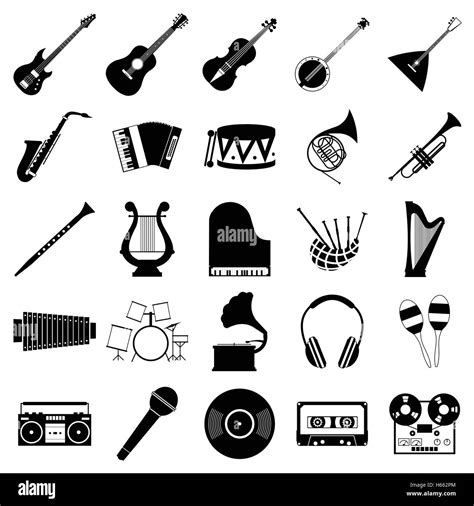 Music Icons Set Stock Vector Image And Art Alamy