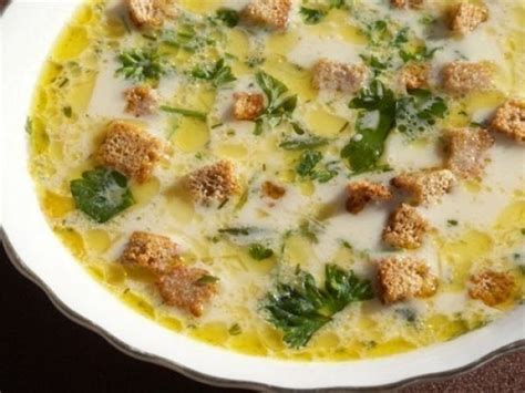 Сырный суп с шампиньонами и сухариками — vkusno.co