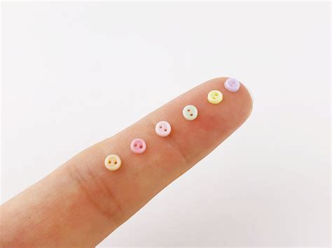 B050b Super Tiny 3mm Buttons Micro Mini Buttons Tiny Buttons Etsy