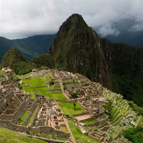 Ru Nes Van De Verloren Stad Van De Inca S Machu Picchu Cusco Gewest