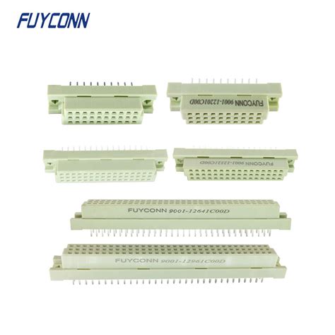 Din41612 Pcb Female Connector Straight European Connector Receptacle