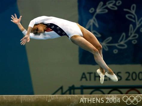 Terin Humphrey On Balance Beam At The Olympic Games Gymnastics