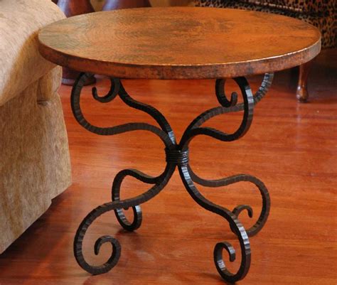 Wrought Iron End Tables For The Living Room Artisan Crafted Iron