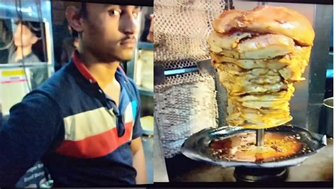 Karachi Street Food Famous Hot And Spicy Chicken Shwarma Arabic Style Shawarma Pakistani Food