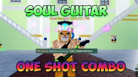 Soul Guitar And Dough Combo One Shot Blox Fruit Youtube