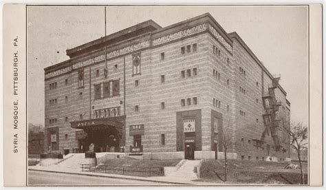 The Syria Mosque Theater Pittsburgh Pa Dedicated In 1916 Architectural