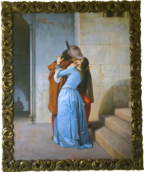 Bacio Di Hayez Arte Line Riproduzione Copie D Autore