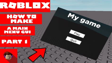 How To Make A Main Menu Gui Part 1 Roblox Studio Tutorial Youtube