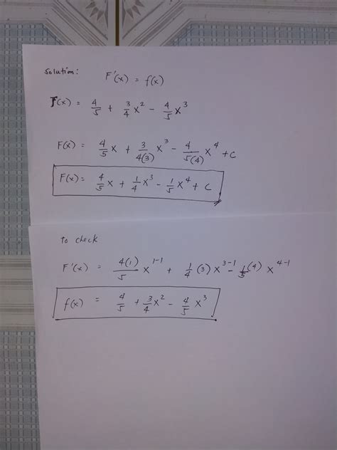 Solved Find The Most General Antiderivative Of The Function Check Your Course Hero