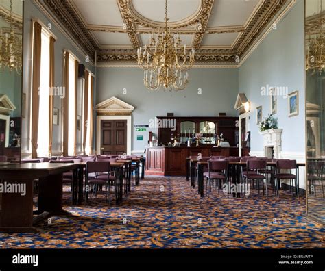 The Blue Room at Wentworth Castle, Stainborough near Barnsley in Stock ...