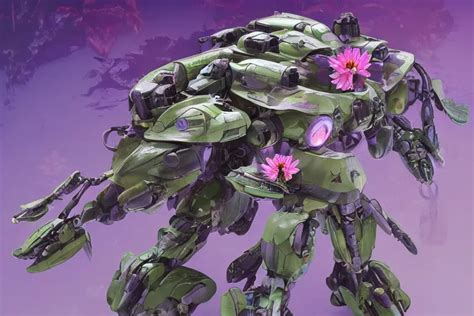 Amphibious Waterlily Mobile Suit Combat Mecha Whose Stable Diffusion