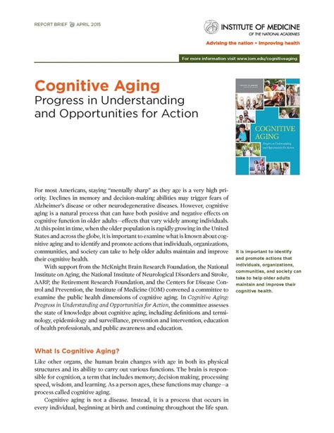 Cognitive Aging and Brain Health - U Miami McKnight Brain Institute