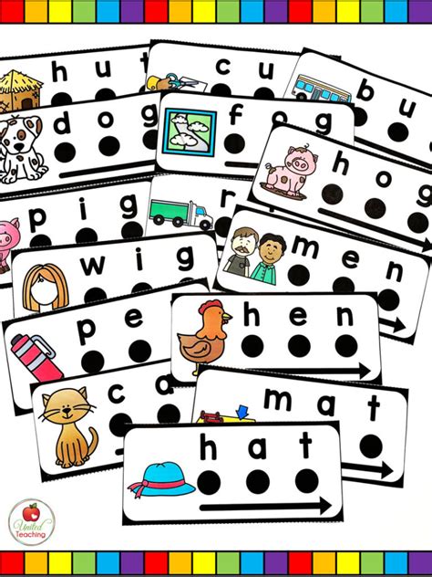 Cvc Words Blend And Read Cards And Activities United Teaching