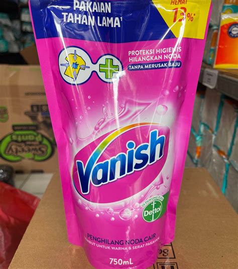 Vanish 750ml Penghilang Noda Cair 750 Ml Pink Warna Lazada Indonesia