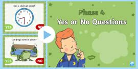 Yes No Questions Powerpoint Esl Questions Resources