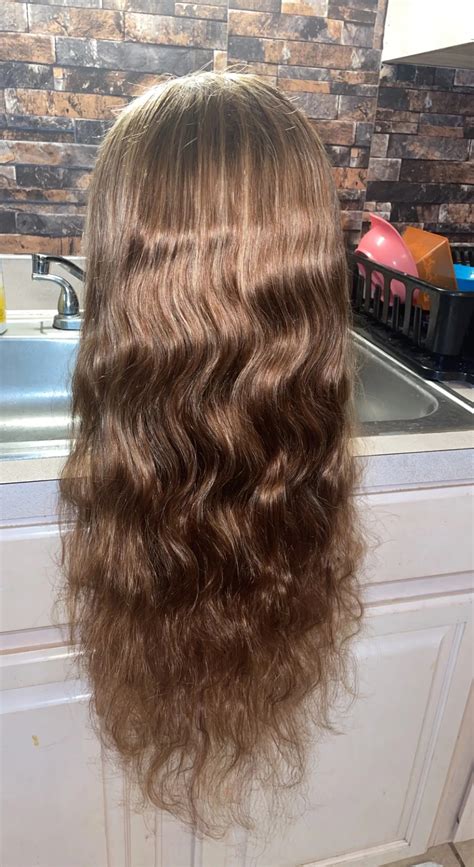 Julia Honey Blonde Water Wave Highlighted Wig 13x4 Lace Front Human Hair Wigs Pre Plucked Piano