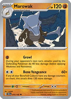 Marowak Stellar Crown TCG Card Database