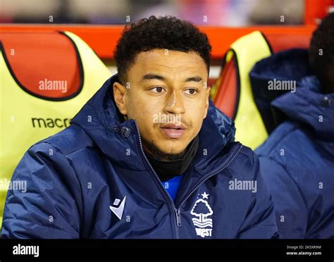 Nottingham Forest S Jesse Lingard On The Bench During The Premier