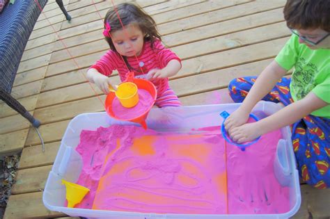 "Making Montessori Ours": Creating Funnel Sand Art Outside, Playing ...