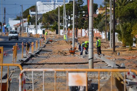 Mazag N Beach Contin An A Buen Ritmo Las Obras De Urbanizacion De La