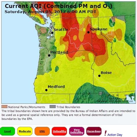 Navigating The Haze Understanding The Pacific Northwest Smoke Map Complete Bali Tourist Map