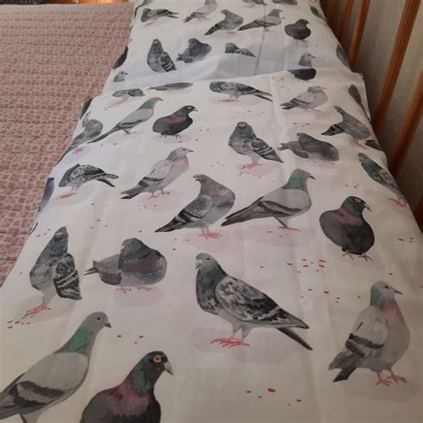 Pillowcases Purple Pigeons Fabric Sindy S Pigeon Service