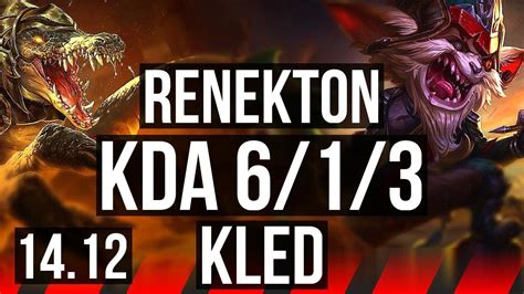 Renekton Vs Kled Top Rank Renekton Eune Grandmaster