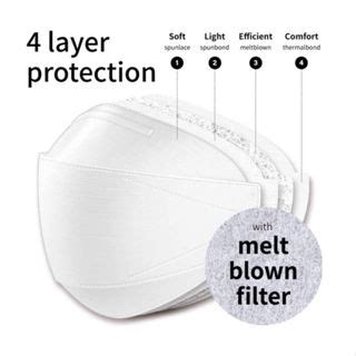 Pcs Korean Style Of Kf Disposable Ply Protective Mask Breathable