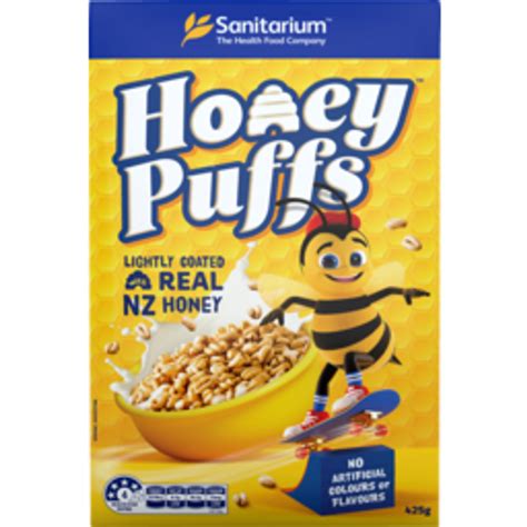 Sanitarium Cereal Honey Puffs 425g Nz