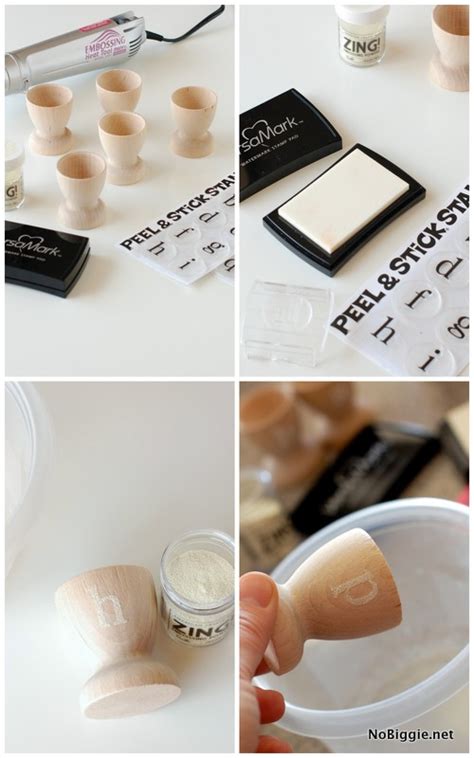 DIY stained egg cups