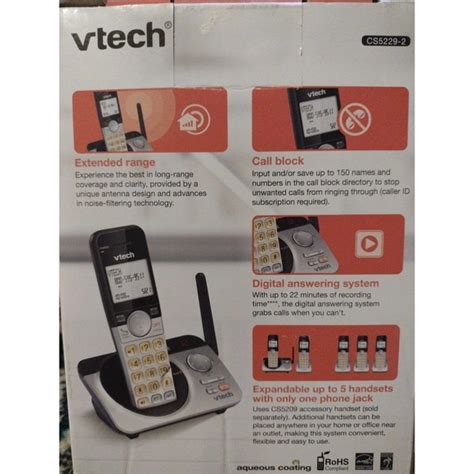 Vtech Other Vtech Cs52292 2 Handset Cordless Digital Answering System Wextended Range Poshmark