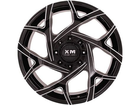 Xm Offroad Milled Gloss Black Xm 333 Wheels Rugged Ridge