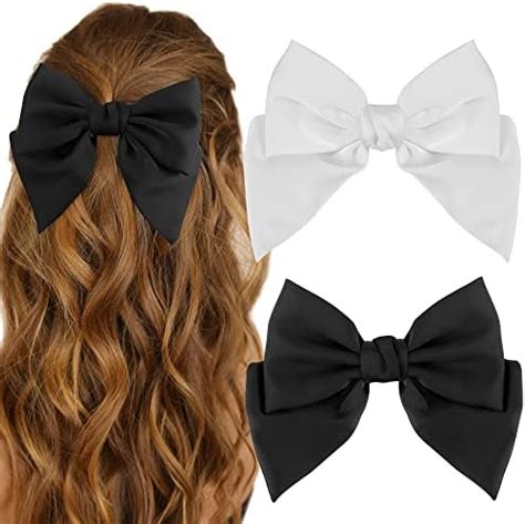 Amazon Atoden Hair Bows For Women Big Silky Satin Hair Bow Pcs