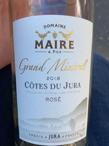 Domaine Maire Fils Grand Min Ral Ros Vivino Us