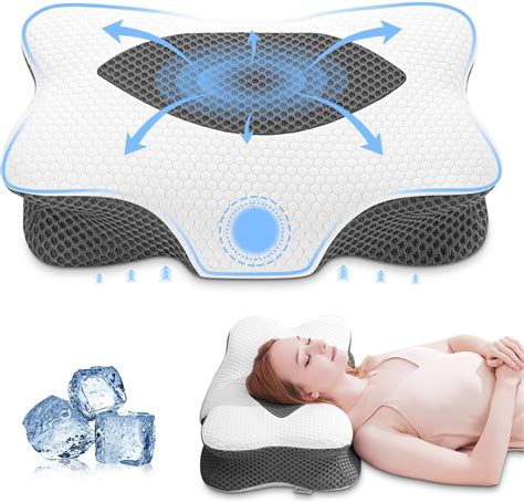 Amazon Anvo Almohada Cervical Para Aliviar El Dolor De Cuello