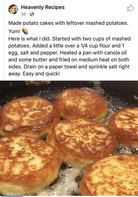 Leftover Mashed Potato Cakes Recipe These Old Cookbooks Artofit