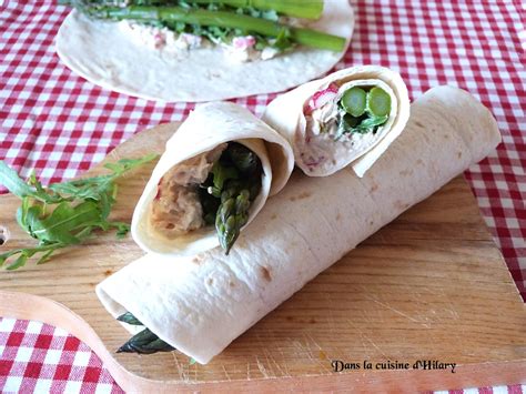 Dans La Cuisine D Hilary Wrap Gourmand Au Thon Et Asperges Vertes