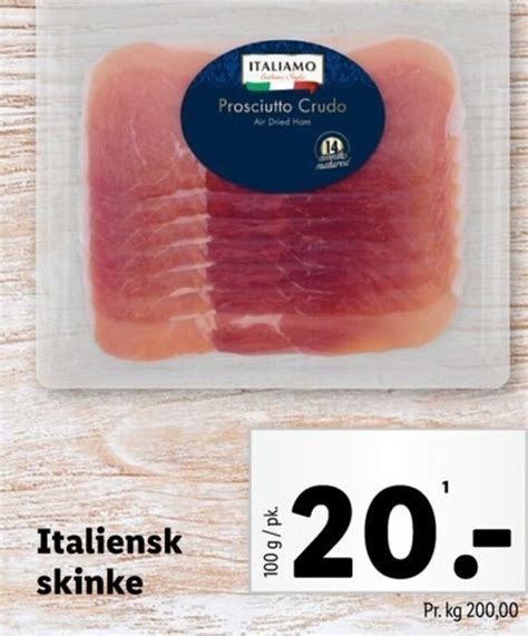 Italiensk Skinke Tilbud Hos Lidl