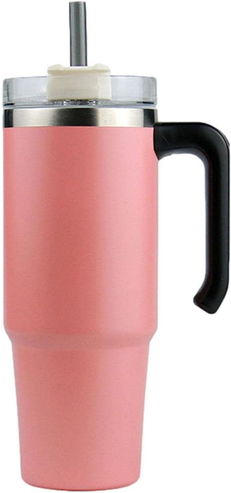 Thermosbeker Met Handvat En Rietje 20oz Roestvrijstalen Koffiebeker