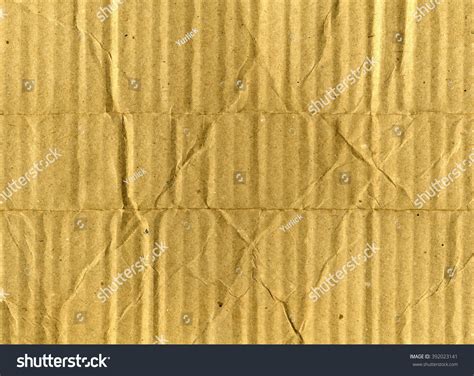 Crumpled Kraft Paper Texture Brown Wrinkled Stock Photo 392023141